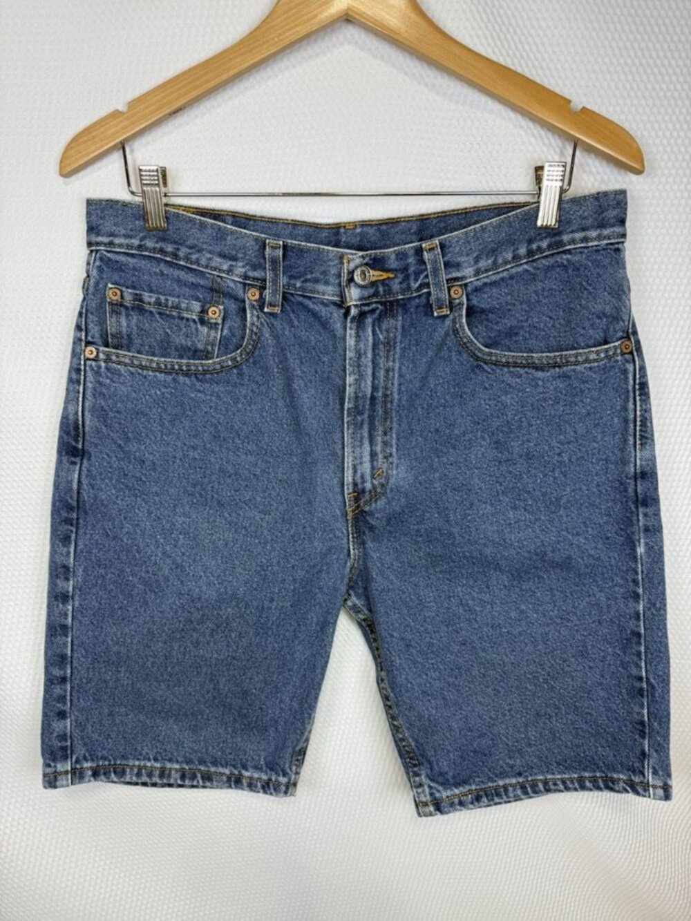Levi’s 505 Jean Y2K Shorts Men’s Size 33 Denim Blue Dad Shorts #535